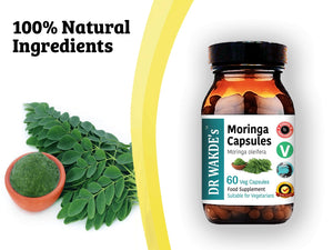 DR WAKDE'S Moringa Capsules (Moringa oleifera, 60 Veg Caps, Plant-Based Supplement, Ayurvedic Herb, All Natural, Vegan) DR WAKDE's buy supplements Au