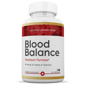 (3 Pack) Blood Balance Advanced Formula 688MG Supplement Pills 180 Capsules Justified LaboratoriesBuy Supplements Australia