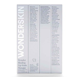 Wonderskin Wonder Blading All Day Lip Stain Peel Off Masque and Reveal Kit - Long Lasting, Waterproof Nude Lip Tint, Transfer Proof Natural Makeup Stain Kit (Bella)