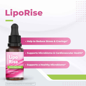 LipoRise Drops – Natural Liquid Supplement with 100% Plant-Based Ingredients, maca root, grape seed & citrus extracts | Non-GMO | GMP Certified | Made in USA | 60 mL, 60 Servings, 1 Month Supply Nature’s NutriWaveBuy Supplements Australia