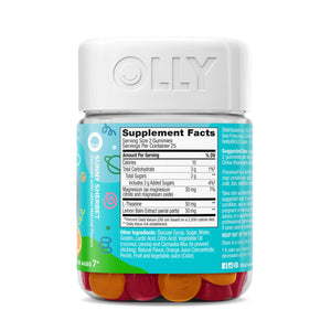 OLLY Kids Chillax Gummy, For a Calm and Relaxed Mood*, Magnesium, L-Theanine, Lemon Balm Extract, Chewable Supplement, Sherbet Flavored, 25 Day Supply - 50 Count (Packaging May Vary) OLLYBuy Supplements Australia