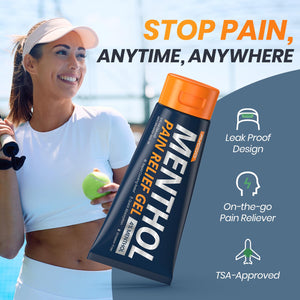 AVCOO 4% Menthol Pain Relief Gel, Cooling Sensation for Arthritis, Knees, Joint, Sore Muscle, Neck, Shoulder and Lower Back Pain Relief, Grease-Free Gel, 2 Packs (3 OZ Per Pack) AVCOOBuy Supplements Australia
