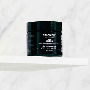 Brickell Men's Tightening Neck Cream For Men, Neck Cream For Tightening and Firming, Anti Wrinkle Cream, With Peptides, Niacinamide, and Hyaluronic Acid, 2 Ounce, Unscented