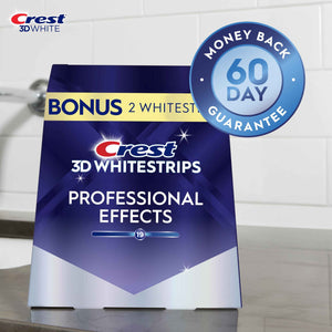 Crest 3D Whitestrips Professional Effects – Teeth Whitening Kit, 22 Treatments (20 + 2 Bonus), Each with 1 Upper/1Lower, 44 Strips