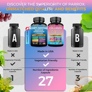 JTEVEweu Shining Serenity Set, Cortisol Support with Ashwagandha, L-Theanine, Magnesium, Lions Mane, GABA, Bacopa Monnieri, Collagen Biotin, Keratin, Hyaluronic Acid, Quercetin JTEVEweu buy supplements Au