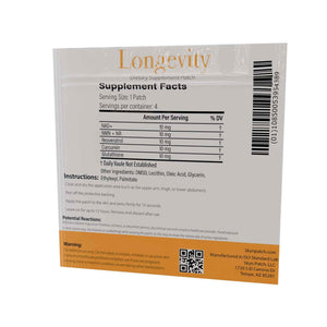 SkynPatch Longevity Transdermal Wellness Patch – NAD+, Resveratrol, Curcumin & Glutathione | Cellular Wellness + Antioxidant Support | 4 Patch Pack Skyn Patch buy supplements Au