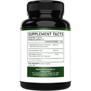 Colostrum (120 Count) Bovine Colostrum Capsules Supplement and Supergreens (60 Gummies) Superfood for Immunity Support with Greens Supplements with 8 Ingredient Power Blend - Vegan Safe & Made in USA DORADO NUTRITION buy supplements Au