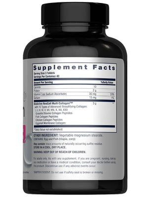 NeoCell Super Multi Collagen Peptides | 120 Tablets | 10 Types of Collagen | Skin, Hair and Nails | Beauty Supplement | For Men and Women NeoCell buy supplements Au