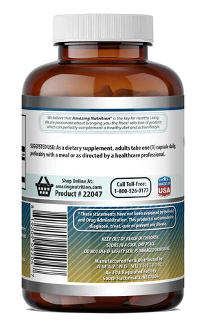Amazing Formulas Taurine 1000 Mg - Capsules Supplement - Non-GMO - Gluten-Free - Made in USA (200 Capsules)