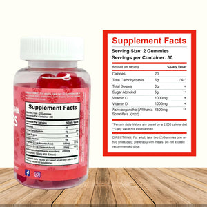 Simply Healthy Premium Ashwagandha Gummies, Stress Support with Blood Orange Flavor, Vegan, Easy to Chew, Daily Aid, Energy Booster, Mood Enhancer, for Both Men and Women, 60 Gummies Simply Healthy buy supplements Au