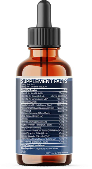 17in1 Rhodiola Rosea Liquid Drops with blend Ashwagandha Magnesium, L-Theanine. Ultra Strength Rhodiola Cortisol Supplement, Rhodiola Root for Support Relaxation, Mood, Energy - 1 FL Oz - 60 Day