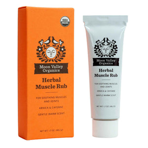 Moon Valley Organics Herbal Muscle Rub with Cayenne for Sore Joints, Aches and Pains, Soothes Pain Caused by Cold