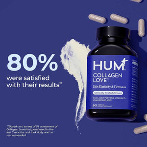 HUM Collagen Love Collagen Peptides Capsules, Firm Skin Support, 90 Count