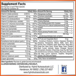 MiracleMulti Liquid Multivitamin Capsules for Men & Women - Complete Whole Food Blend Daily Vitamin & Mineral Supplement with CoQ10, B12, 42 Superfood Enzyme - 120 Softgels