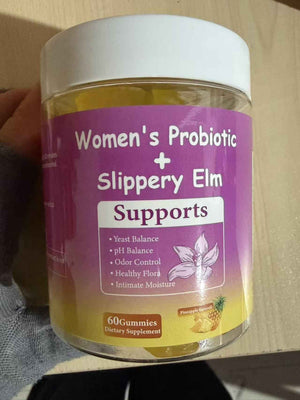 DYALE Her Juicy Feminine Probiotics Gummies for Women | Pineapple Flavor | Supports pH Balance, Gut Health & Immune System | with Slippery Elm, Prebiotics & Lactobacillus Blend | 60 Gummies (1pc)