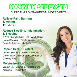 vamy Hemorrhoid Ointment (2 x 20g Tubes), 40g - Maximum Strength Formula for Hemorrhoidal Fast Relief, Soothes Itching, Burning & Discomfort vamyBuy Supplements Australia