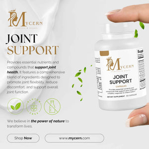 Joint Support Supplement - 60 Caps - MSM, Glucosamine HCl, Turmeric Supplement, Boswellia, Hyaluronic Acid Capsules & Black Pepper, Flexibility, Mobility & Comfort Joint Health - Made in USA