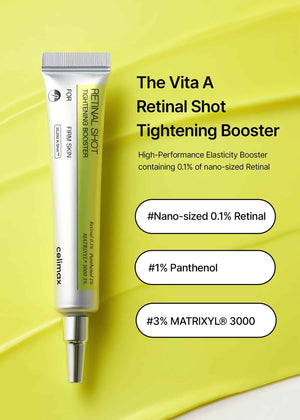 celimax The Vita A Retinal Shot Tightening Booster (Duo Set 15mlx2) | 0.1% Retinal, 3% Matryxyl, High-Strength Retinoid for Anti-Aging, Pore Minimizer