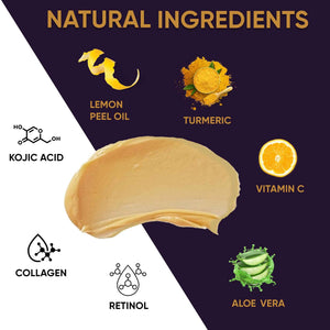 VALITIC Vitamin C & Turmeric Clay Mask - Dark Spot Corrector with Kojic Acid, Hyaluronic Acid & Retinol - Skin Care Routine for Minimizing Pores