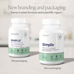 Simplix | Natural Supplement to Strengthen The Immune System | Respond to Outbreaks | Source of Highly Researched Mushroom & Seaweed Polysaccharides 60 Veggie Capsules (3 Pack) (180 Count) Papillex buy supplements Au