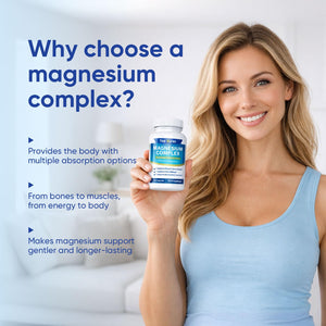 Top Nurex Magnesium Complex 1000 mg, 8-Source Magnesium Blend with Glycinate, Citrate, Malate & Taurate, Vegan Non-GMO Formula, 90 Capsules Kunnozz buy supplements Au