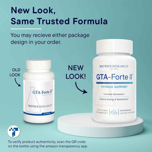 Biotics Research GTA Forte II Selenium Supplement with Zinc, Copper, Porcine Glandular & Rubidium, Endocrine Glands Support, Optimal Hormonal Balance, Phytochemically Bound Trace Elements 90 Capsules