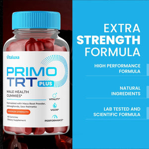 (2 Pack) Primo TRT Gummies, Primo TRT Advanced Performance Blend Supplement, PrimoTRT Try Prime Gomitas Maximum Strength for Males Support for Overall Health Wellness All Natural Ingredients (120 Ct) VitaluxaBuy Supplements Australia