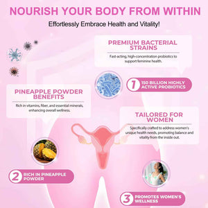 Vital Vaginal Probiotics Source Feminine Gummies,Premium Feminine Balance Gummies,Probiotic Gummies for Prenatal & Postnatal Women - Probiotics for Digestion, pH Balance, Gut Health, Immune Support