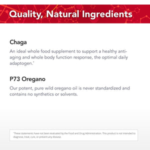 Physician's Strength ChagaStrength - 90 Capsules - Wild, Raw Chaga Complex - Immune & Physical Support - Non-GMO - 90 Servings Physician's Strength buy supplements Au