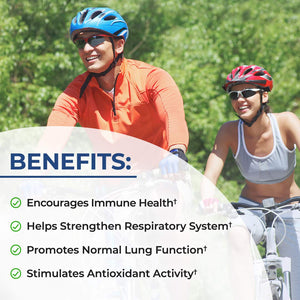 Respiratory & Immune Lung Support Supplement with Quercetin, Vitamin D & Cordyceps, Helps Soothe Respiratory Tissues While Loosening Mucus, Lung Health Vitamins for Women & Men, 60 Capsules BioSchwartzBuy Supplements Australia