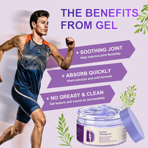 Kresin Joint Comfort Purple Gel, Kresin Joint Comfort Massage Gel, Soothes Discomfort for Neck, Back, Knees, Lumbar, and Feet, Absorb Quickly and Non-Greasy, 1.76 OZ, Violet