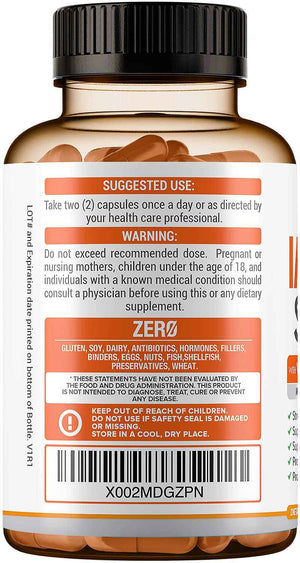 10 in 1 Immune Support Supplement (No Fillers) - Vitamin C, Zinc, Elderberry, Echinacea, Turmeric, Probiotics - Immunity Booster for Multi-System Immune Defense