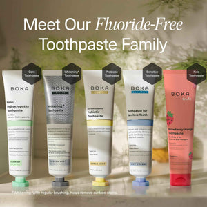 Boka Fluoride Free Toothpaste, Nano Hydroxyapatite Toothpaste, Appropriate for Sensitive Teeth - for Adult Oral Care