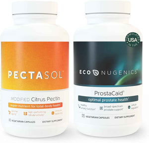 EcoNugenics Ultimate Prostate Health Supplement Bundle - Includes 120 Capsules of ProstaCaid and 90 Capsules of Pectasol-C Modified Citrus Pectin - Immune Function & Prostate Support for Men