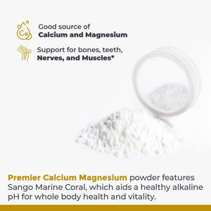 Premier Research Labs Calcium Magnesium Powder - Natural Coral Calcium Powder for Bone Health, Mix with Water for Alkaline PH Balance - 8 oz Premier Research LabsBuy Supplements Australia