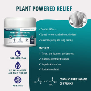 M PAIN MANAGEMENT TECHNOLOGIES Plantar Fasciitis And Heel Spur Cream By PMT - Cream For Foot Relief. High Concentration of Arnica; Vitamin B6, MSM, Glucosamine - To Soothe and Relieve - 2.82 OZ M PAIN MANAGEMENT TECHNOLOGIESBuy Supplements Australia