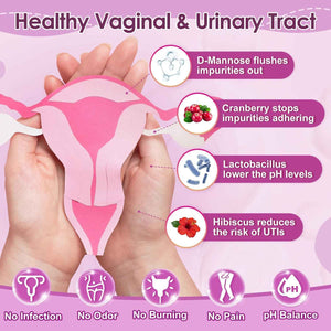 NATURE TARGET Women's Probiotic, 100 Billion CFU, 31 Strains, 90 Servings - With Prebiotic And Enzymes For Digestive Health,Cranberry, D-Mannose Support Urinary Tract & Vaginal Wellness, Shelf-Stable