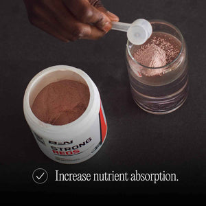 BARE PERFORMANCE NUTRITION, BPN Strong Reds Superfood Powder, Digestive Enzymes, Antioxidants, Improved Natural Energy, 30 Servings, Strawberry