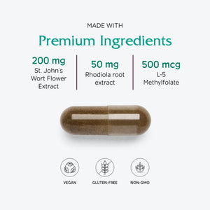 Vitanica Uplift, Mood and Emotional Support, Vegan, 60 Capsules VitanicaBuy Supplements Australia