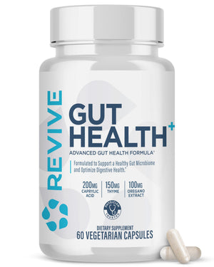 Revive MD Gut Health Supplements for Men & Women - Daily Gut Repair & Digestive Health Support Formula with Thyme, Oregano & Milk Thistle - Vegan-Friendly, Gluten-Free (60 Capsules, 30 Servings) ReviveBuy Supplements Australia