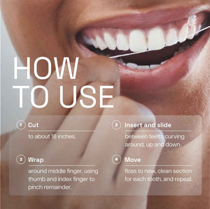 REACH Ultraclean Dental Floss, Mint, Plaque Remover for Teeth, Shred Resistant, Waxed, Easy on Gums & Teeth, Mint, Oral Care