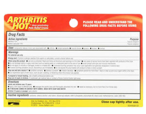 Arthritis Hot Pain Relief Creme 3 oz (Pack of 4) Arthritis HotBuy Supplements Australia