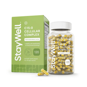 C15:0 Pentadecanoic Acid Supplement - Longevity, Cellular & Membrane Support, Micro-Granule Enhanced Absorption, Phosphatidylcholine, L-Carnitine