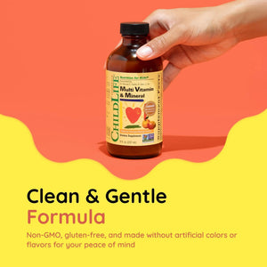 CHILDLIFE ESSENTIALS Kids Multivitamin & Mineral - Kids Vitamins, Liquid Multivitamin for Kids CHILDLIFE ESSENTIALS