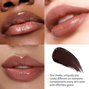 Honey Lipstick Tinted Lip Balm - Sheer Hydrating Lipstick for All Skin Tones - Moisturizing Lip Color, Nourishing Lip Balm with a Hint of Natural Black Cherry Tint