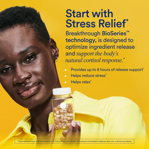 Ritual Stress Relief Supplement - Ashwagandha, L-Theanine, & Saffron - Helps Reduce Stress, Manage Cortisol, Promotes Calm, Relaxation* - All Day Support* - Vegan - Citrus - 30 Capsules - 30 Servings Ritual buy supplements Au