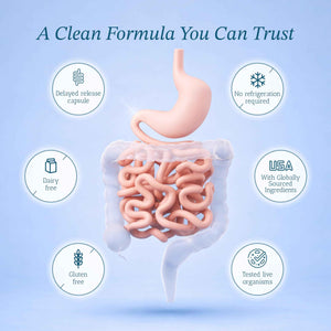 Vitamin Bounty Pro-50 - Probiotics for Women & Men - 50 Billion CFU - 13 Strains Probiotic + Prebiotic - Probiotics for Digestive Health - Delayed Release Capsules - 60 Count