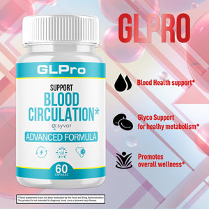 GLPro Blood Capsules, Official GLPro Blood Health Support Pills with All Natural Ingredients, Advanced Formula Supplement with Maximum Strength Premium Vitamins for Women and Men (60 Capsules) Syvor buy supplements Au
