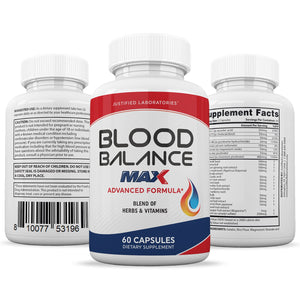 Justified Laboratories (3 Pack) Blood Balance Max 1295MG Supplement Pills 180 Capsules Justified Laboratories buy supplements Au