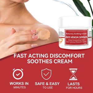 AEROMAXX Bee Venom Muscle & Joint Cream, 10X Ultra Strength Care Ointment, Natural Organic Formula, for Shoulder, Back, Neck, Hands, Knuckles, Elbows, Feet, Leg, Knees, Ankle, Adults, Seniors